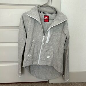 Gray Nike zip up jacket size M